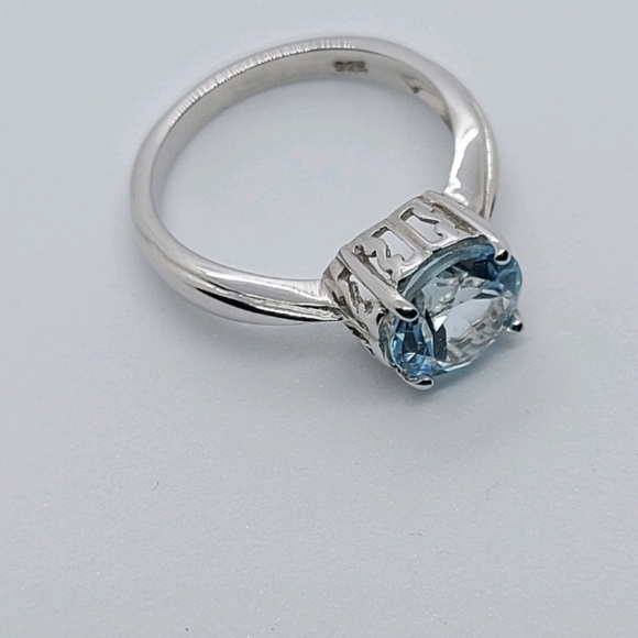SKY-BLUE TOPAZ, 925 STERLING SILVER,. BRAND NEW - Picture 5 of 7